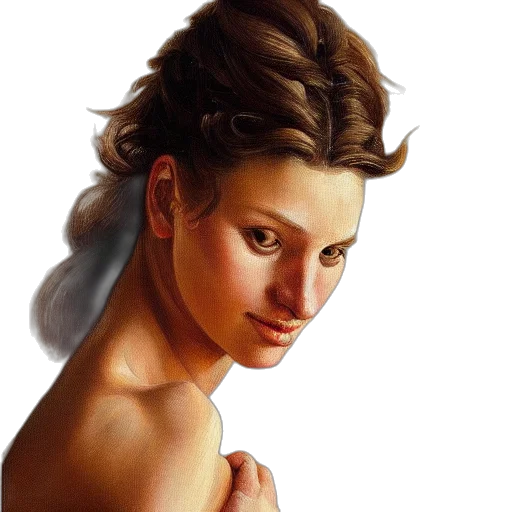 face, hair, crown, jewelry transparent PNG cut-out