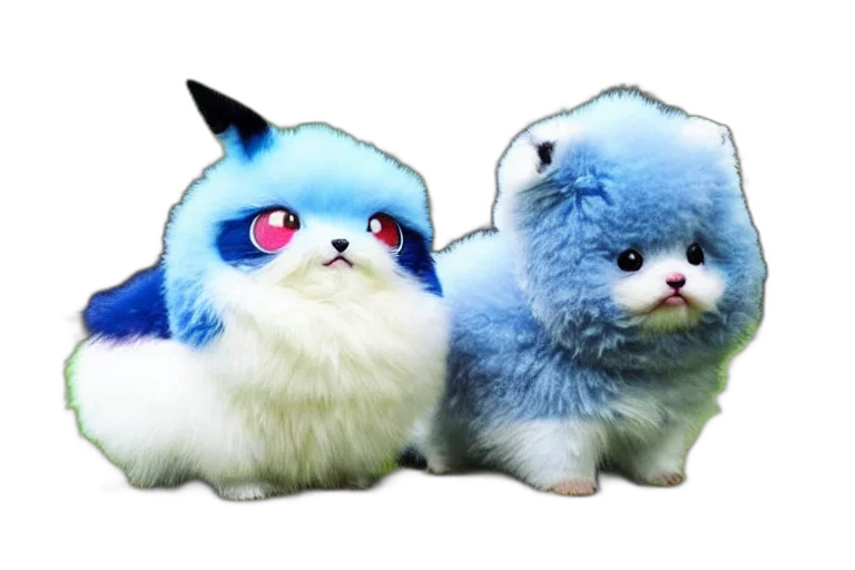 animal, creature, 3d render, concept art, photorealistic, fantasy art, blue, real transparent PNG cut-out