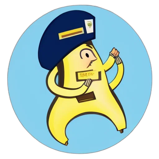 staff, concept art, cartoon, pixel art, banana, fbi, agent transparent PNG cut-out