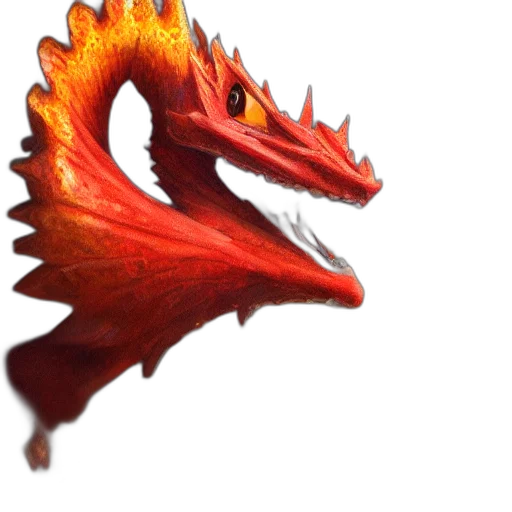 dragon, staff, animal, creature transparent PNG cut-out