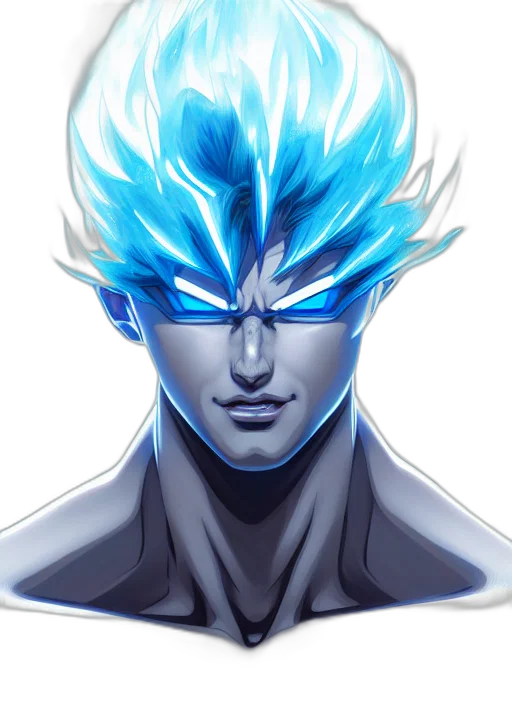 face, mask, hair, creature, concept art, anime, fantasy art, comic book art transparent PNG cut-out