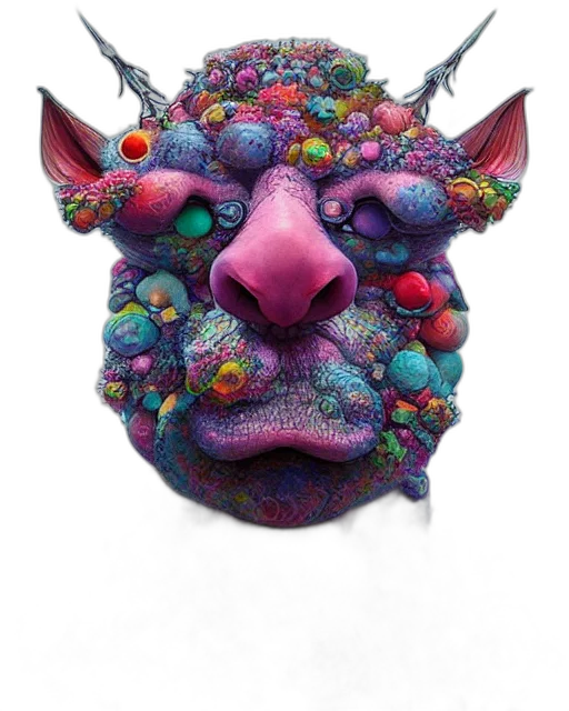 mask, creature, face, crown transparent PNG cut-out