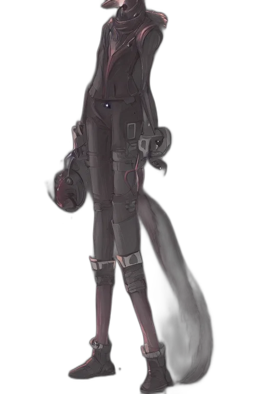 staff, jacket, robot, creature transparent PNG cut-out