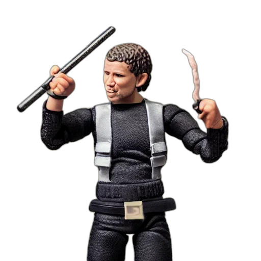 staff, weapon, 3d render, take, band, action, figure, figurine transparent PNG cut-out