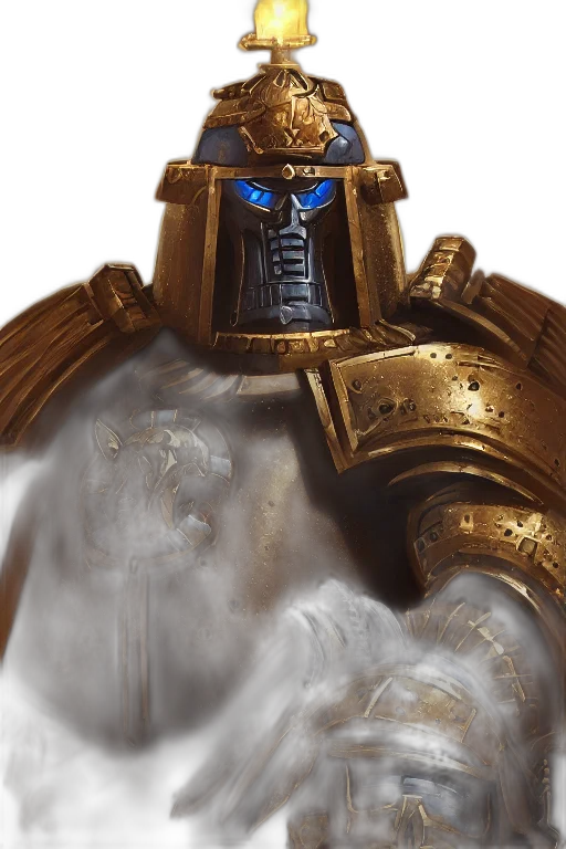 robot, sword, crown, face, concept art, fantasy art, photorealistic, 3d render transparent PNG cut-out