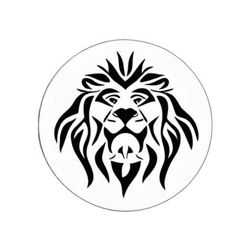 animal, crown, staff, fantasy art, concept art, 3d render, cartoon, monochrome transparent PNG cut-out