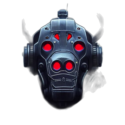 mask, robot, face, weapon transparent PNG cut-out