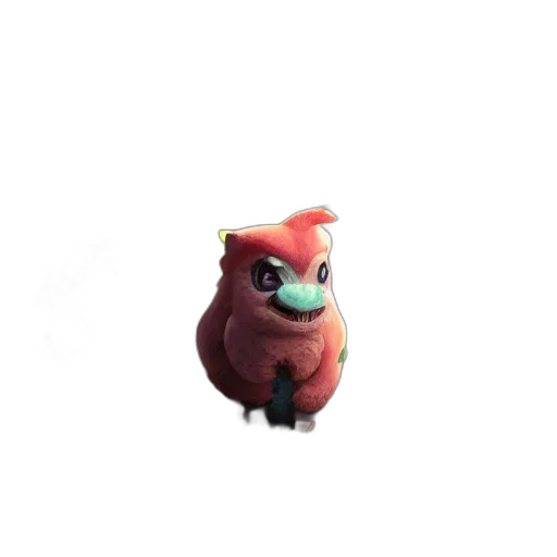 creature, animal, staff, mask, 3d render, concept art, watercolor, fantasy art transparent PNG cut-out