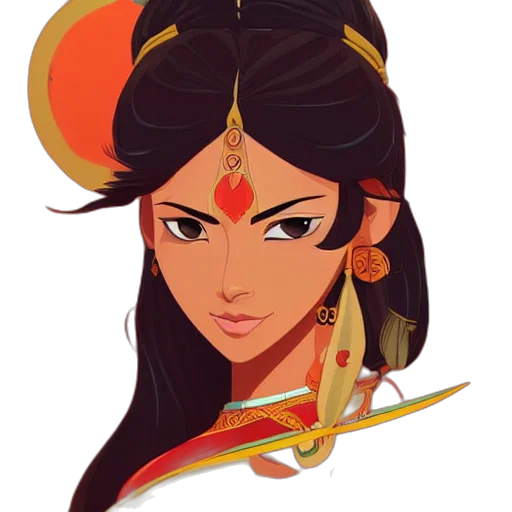 jewelry, crown, staff, fantasy art, concept art, anime, pixel art, golden transparent PNG cut-out