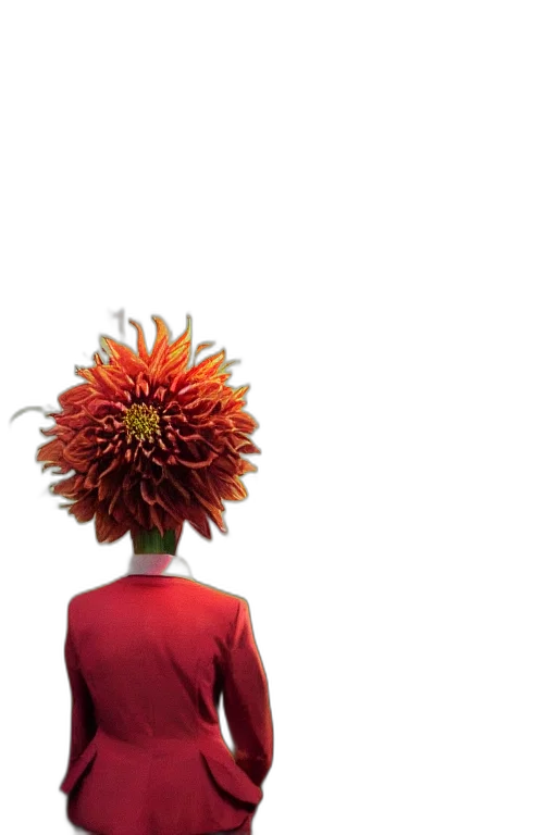 flower, crown, hair, hat, photorealistic, 3d render, concept art, closeup transparent PNG cut-out