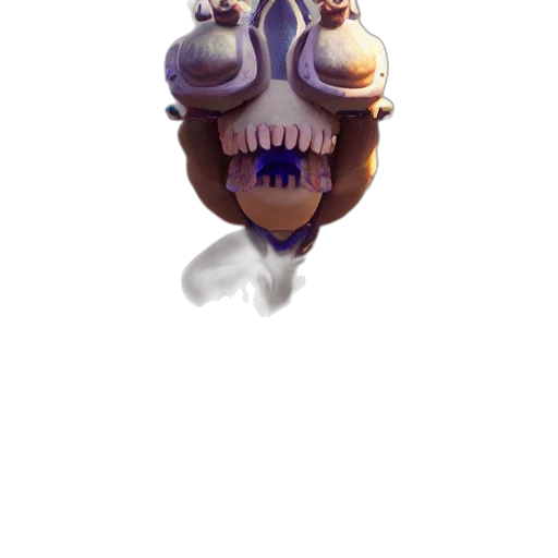 mask, creature, staff, weapon transparent PNG cut-out