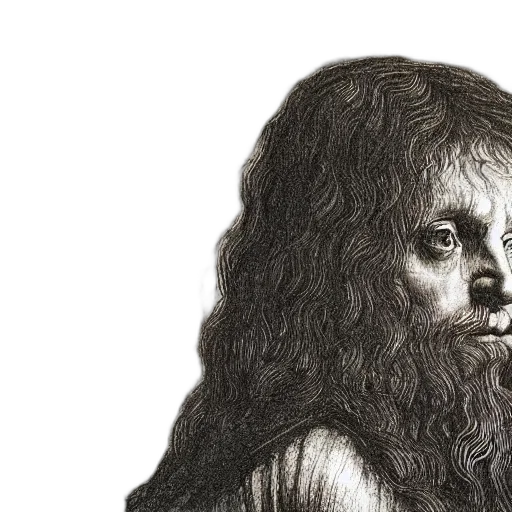 face, hair, mask, creature transparent PNG cut-out