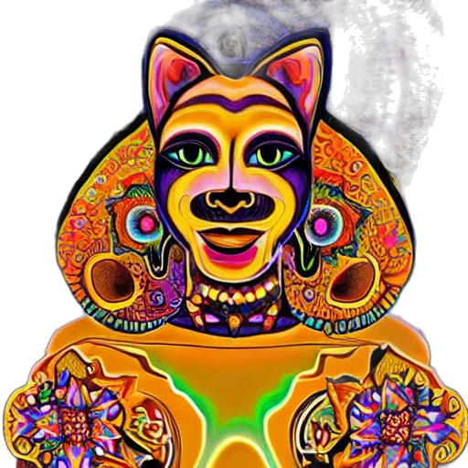 mask, face, jewelry, crown, 3d render, cartoon, fantasy art, concept art transparent PNG cut-out