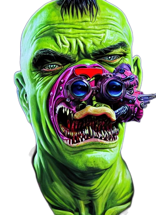 mask, face, creature, staff transparent PNG cut-out
