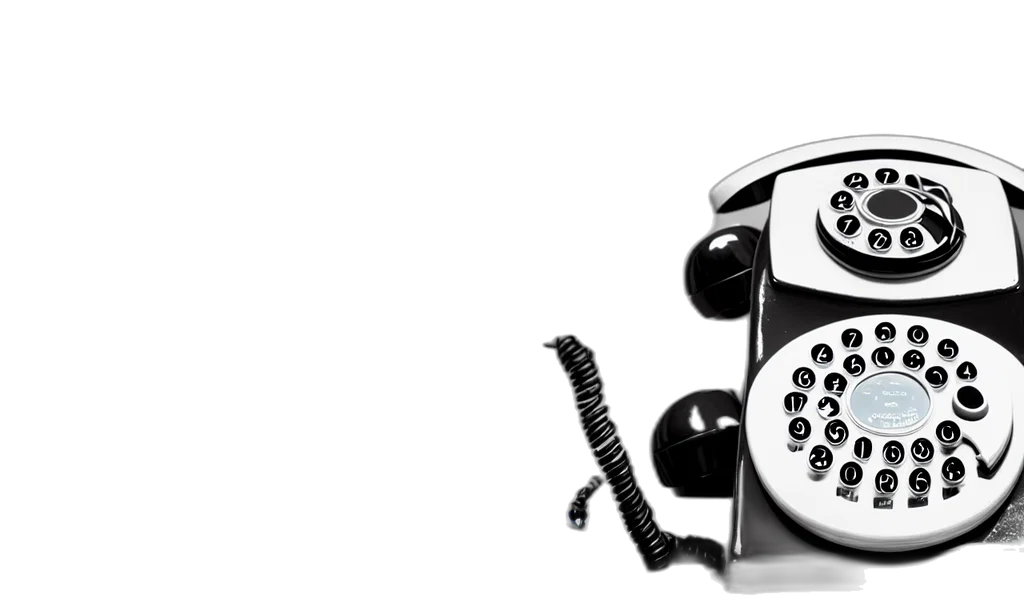 telephone, hyperdetailed transparent PNG cut-out