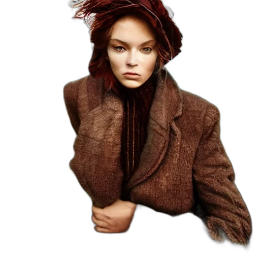 jacket, hat, hair, crown transparent PNG cut-out