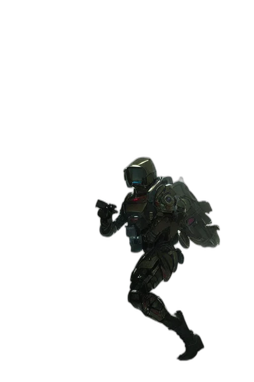 robot, weapon, creature, animal, concept art, 3d render, pixel art, fantasy art transparent PNG cut-out