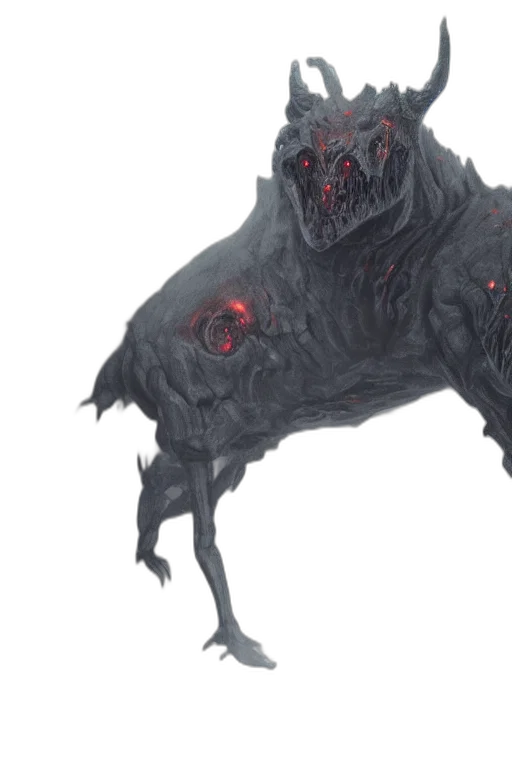 creature, animal, dragon, mask, concept art, fantasy art, 3d render, watercolor transparent PNG cut-out