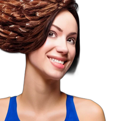 hair, hat, crown, face, photorealistic, 3d render, oil painting, concept art transparent PNG cut-out