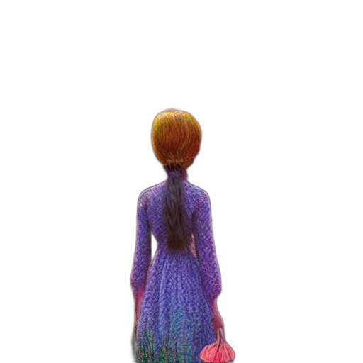 dress, staff, hair, bottle transparent PNG cut-out