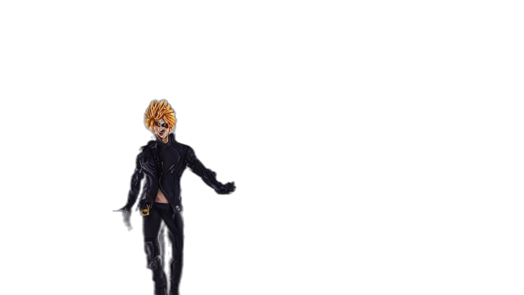 mask, staff, jacket, hair transparent PNG cut-out