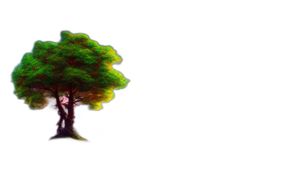 tree, umbrella, crown, animal, pixel art, concept art, 3d render, photorealistic transparent PNG cut-out