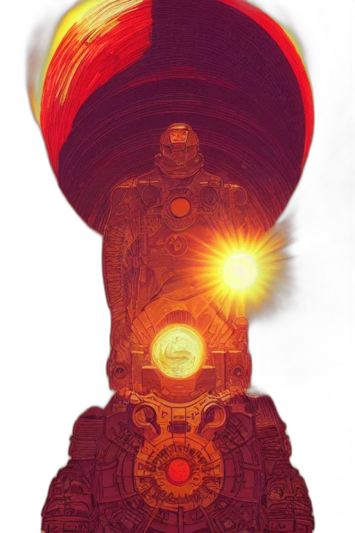 robot, crown, staff, hat transparent PNG cut-out