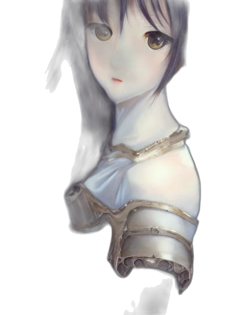 face, staff, crown, mask, fantasy art, watercolor, concept art, anime transparent PNG cut-out