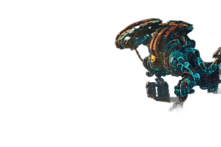 robot, jewelry, weapon, creature, concept art, pixel art, 3d render, cyberpunk transparent PNG cut-out