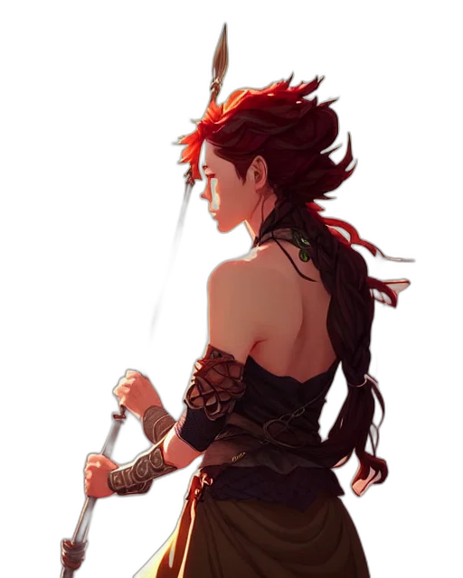sword, staff, weapon, fantasy art, concept art, pixel art, comic book art, fire transparent PNG cut-out