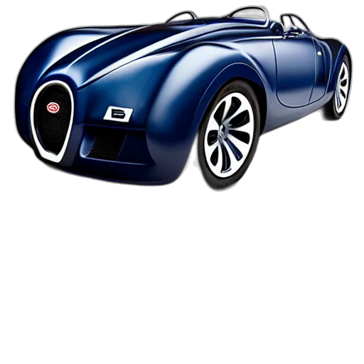 car, 3d render, photorealistic, concept art, cartoon, bugatti, type, atlantic transparent PNG cut-out
