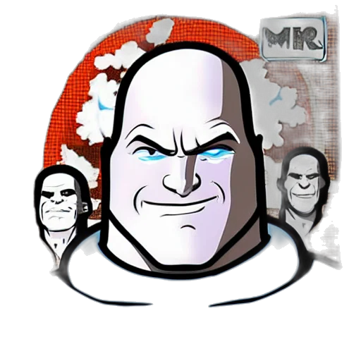face, comic book art, concept art, cartoon transparent PNG cut-out