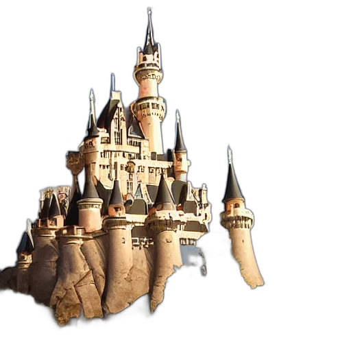 crown, building, staff, hat, 3d render, concept art, photorealistic, fantasy art transparent PNG cut-out