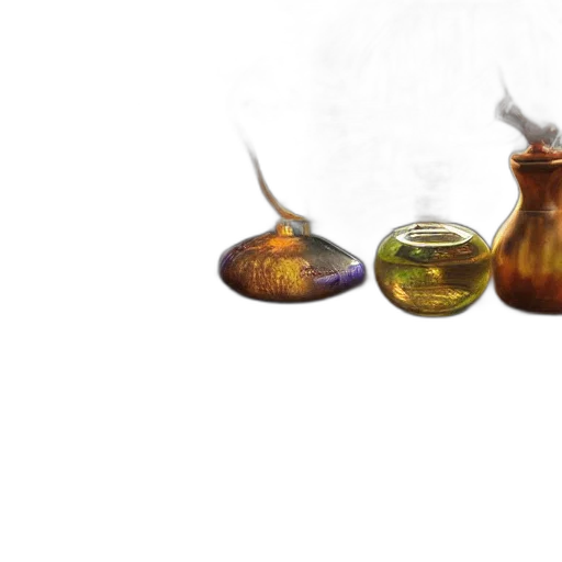 bottle, dragon, food, jewelry, concept art, 3d render, photorealistic, watercolor transparent PNG cut-out