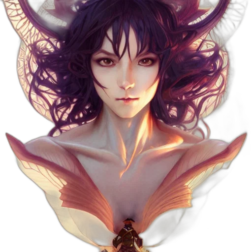 dragon, creature, fantasy art, concept art, anime, pixel art, red, dark transparent PNG cut-out