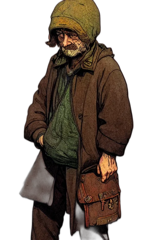 jacket, staff, face, mask transparent PNG cut-out