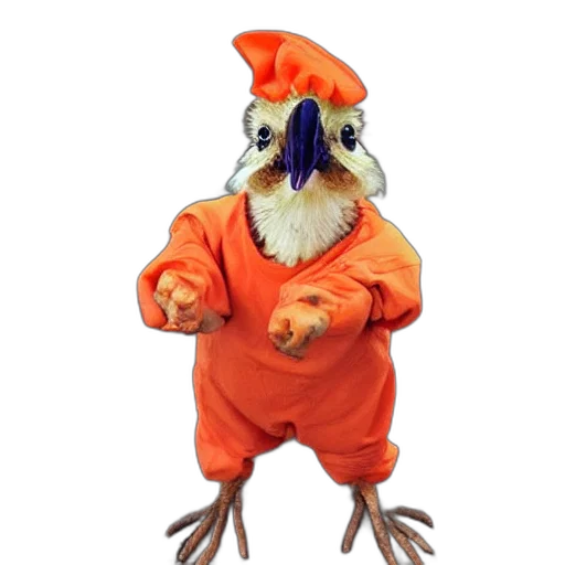 animal, creature, dress, hat transparent PNG cut-out