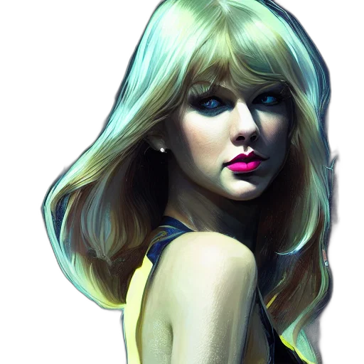 face, dress, photorealistic, oil painting transparent PNG cut-out
