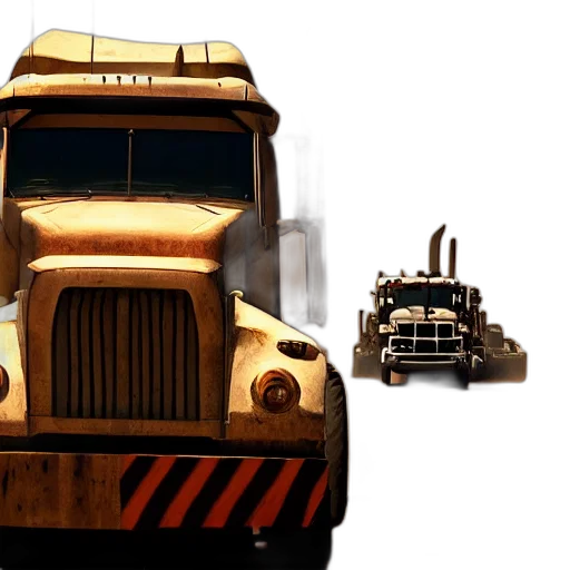 car, weapon, robot, 3d render, concept art, photorealistic, fantasy art, earth tones transparent PNG cut-out