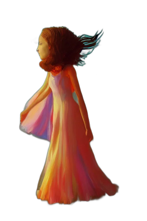 dress, hair, crown, jacket, concept art, watercolor, fantasy art, pixel art transparent PNG cut-out