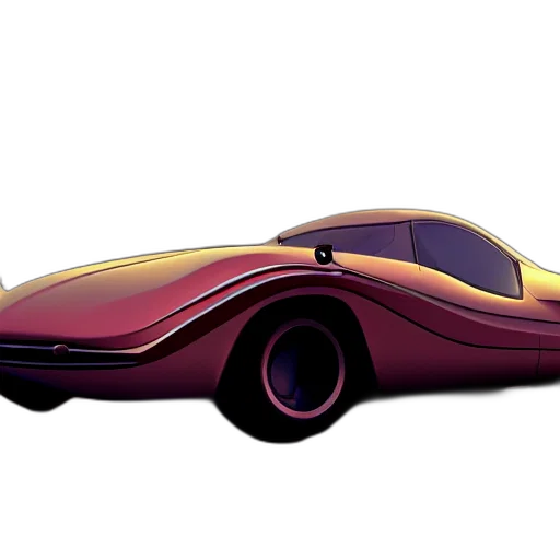 car, weapon, concept art, 3d render transparent PNG cut-out
