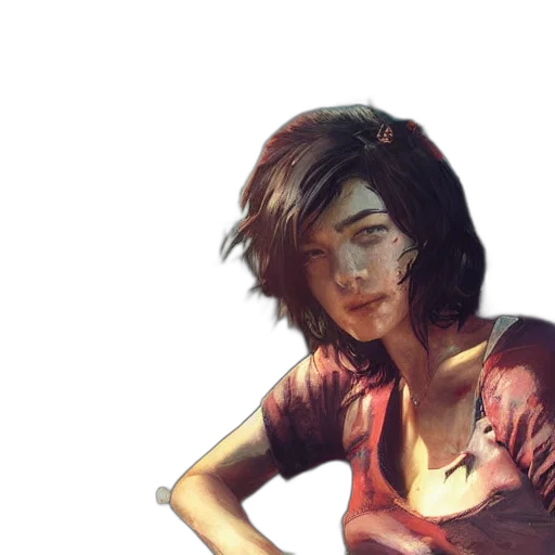 face, concept art, comic book art, photorealistic transparent PNG cut-out