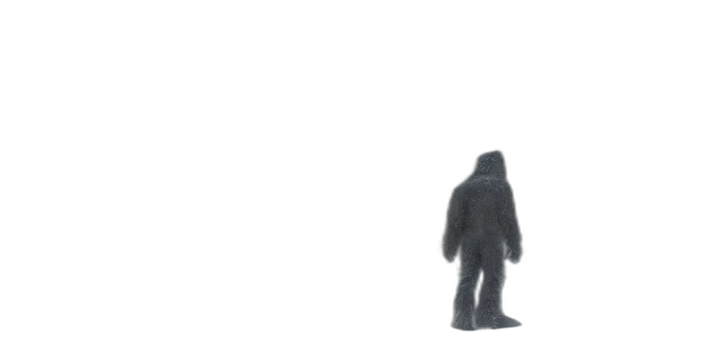 creature, animal, robot, mask, 3d render, concept art, fog, outer space transparent PNG cut-out