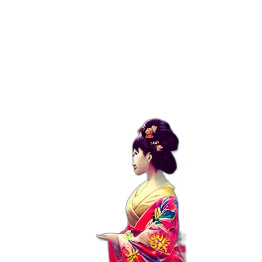 dress, staff, umbrella, flower transparent PNG cut-out