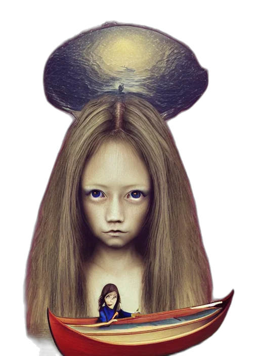 hair, mask, creature, staff, fantasy art, concept art, anime, photorealistic transparent PNG cut-out
