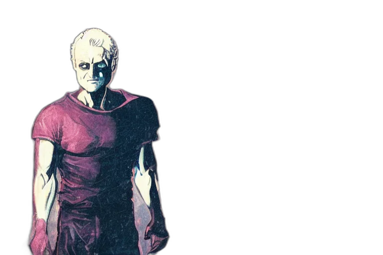 mask, comic book art, concept art, watercolor transparent PNG cut-out