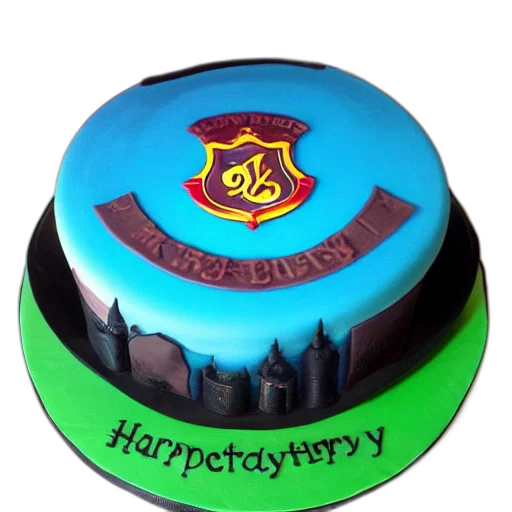 3d render, harry, potter, cake transparent PNG cut-out