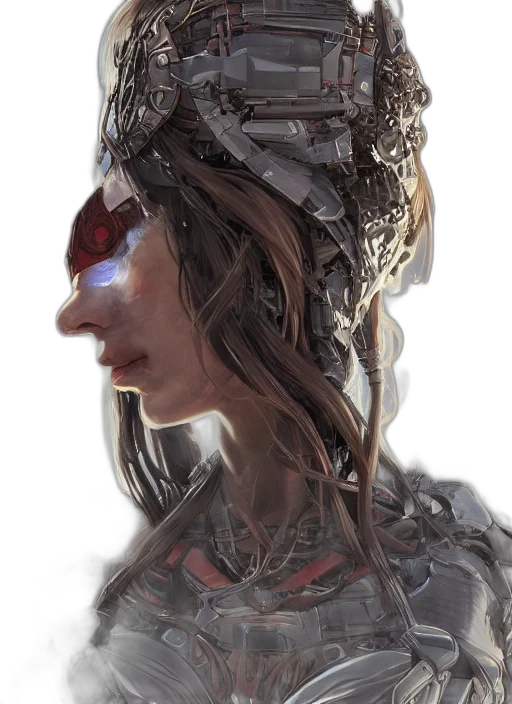 face, robot, crown, mask transparent PNG cut-out