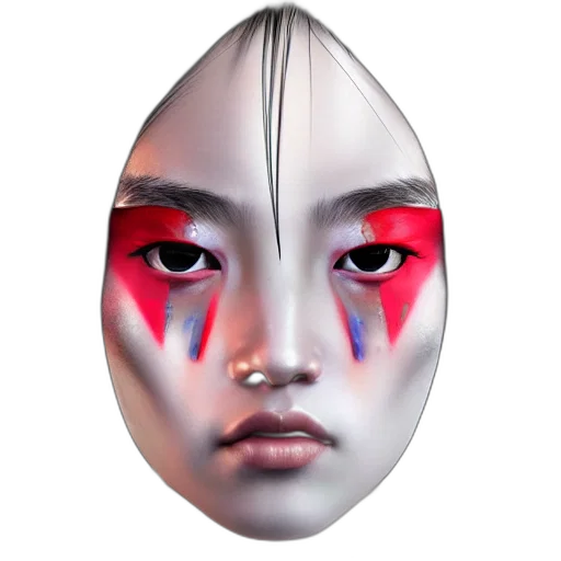 mask, face, photorealistic, concept art transparent PNG cut-out