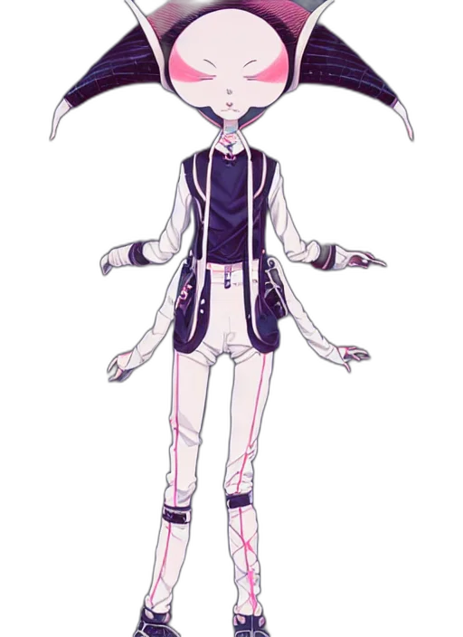 jacket, creature, staff, mask transparent PNG cut-out